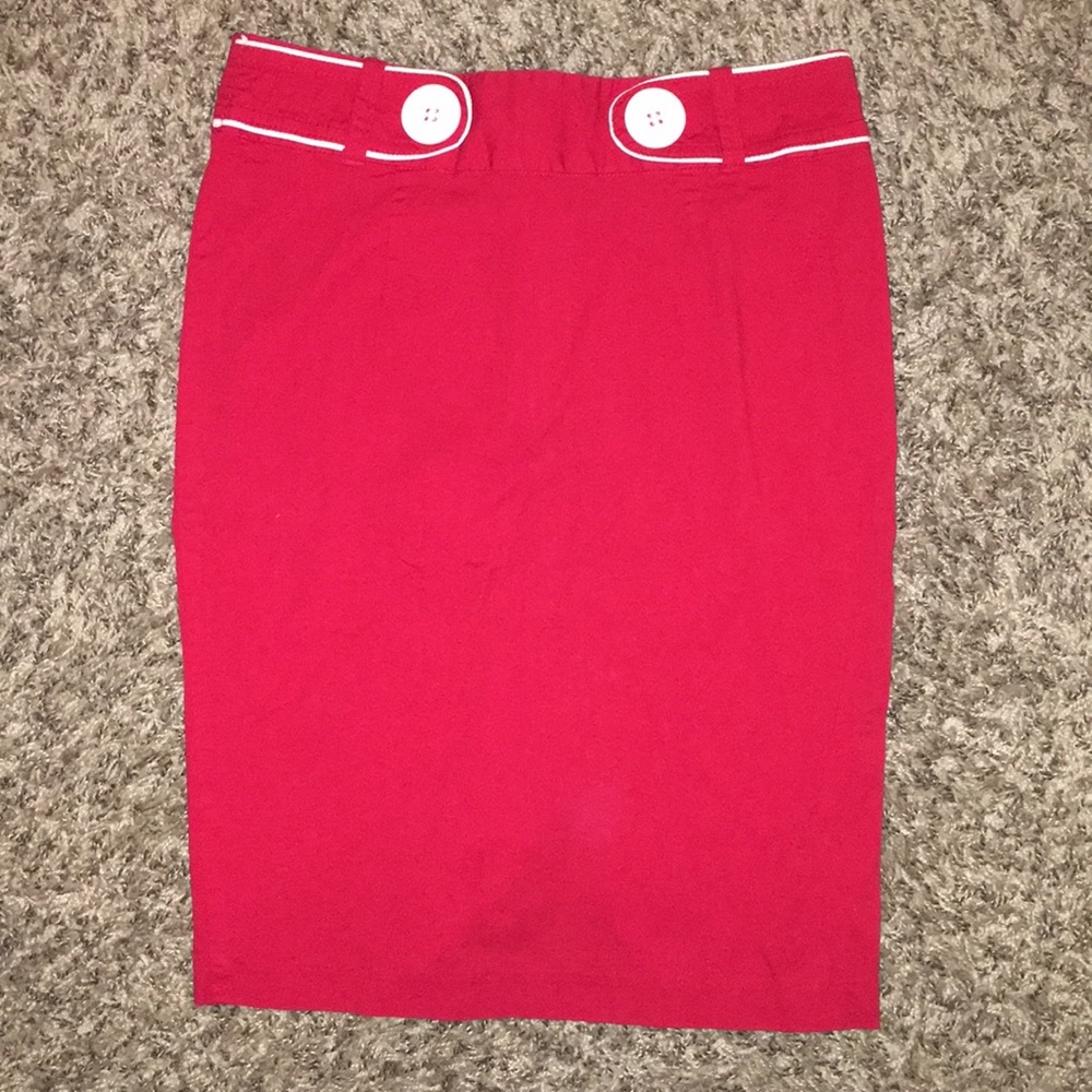 Red skirt
